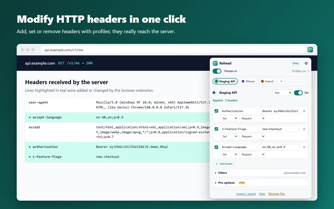 Screenshot of Rehead